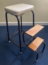 Vintage Folding Kitchen Step Stool Chair