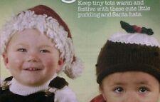 Baby Festive Christmas Pudding & Santa Hat Aran KNITTING PATTERN