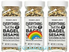 3 Packs Trader Joe's Everything but The Bagel Sesame Seasoning Blend 2.3 oz Each