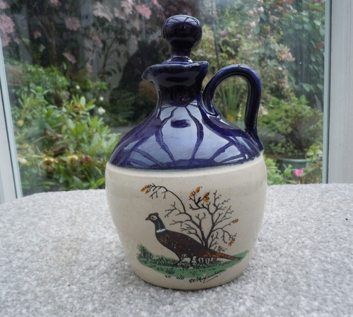 Vintage salt glaze bottle - salt,