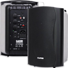 35W Black Active Studio Monitor Bookshelf Speakers ACT35 HiFi with Brackets PAIR