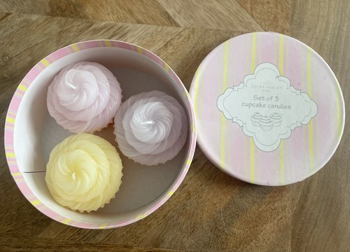 Laura ashley cupcake candles - ashley,