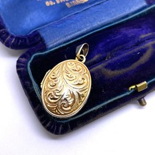 9ct Gold Oval Locket Pendant