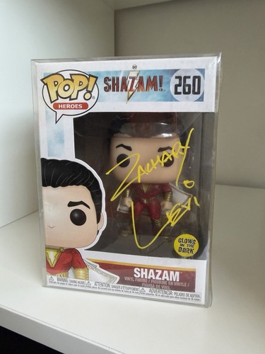 Zachary levi shazam signed - levi,