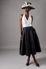 Coast Mono Midi Dress Womens