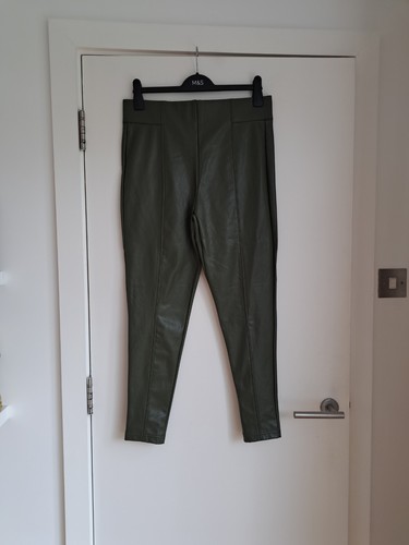 Faux leather trousers - m&s,