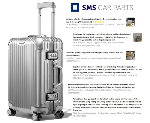 New aluminium suitcase carry - new,