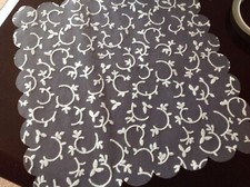White iridescent velvet flock