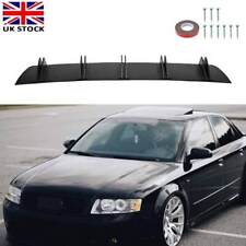 Black 10-Fins Lip Rear Bumper Spoiler Diffuser Splitter For Audi A4 B6 C6 AN