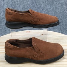 Dr. Scholls Shoes Womens 7.5 Dana Slip On Brown Leather Casual Comfort Round Toe