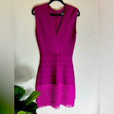 Fringe Tassled Bodycon Purple