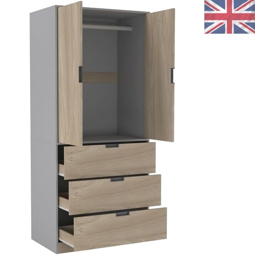 Black white oak grey modern - black,