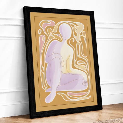 Lavender contemplation art - lavender,