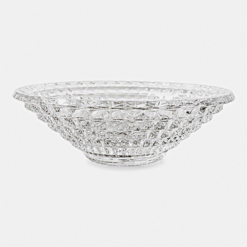 Large clear glass serving bowl - large,