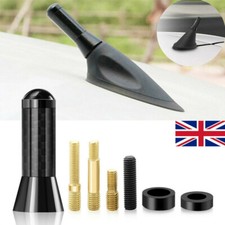 Mini Black Carbon Car Aerial Short Arial Bee Sting Mast Antenna Ariel Stubby