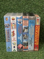 6x VHS Video Tapes Thomas the Tank Engine Tugs Budgie Childrens Kids Bundle