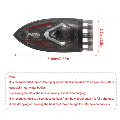 Mini stunt remote control boat - control,