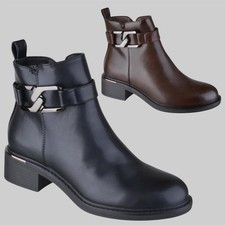 NEW WOMENS LADIES LOW BLOCK