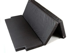 Sleeping pad mattress folding