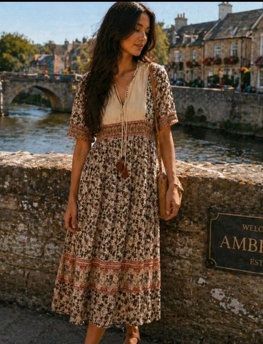 Zara cotton boho kaftan - zara,