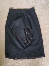 Stunning LULU AND RED Dress Skirt With Frill On Back Lined Gits A Size 12