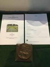 Vintage  WW1 Bronze Death Penny in original Case-Sergeant Jane’s Arthur Lee