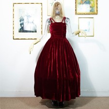 Vintage 1950s Burgundy Velvet