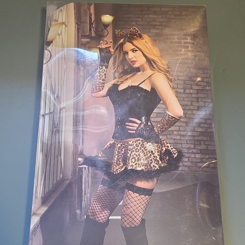 Catwoman black leopard print - black,