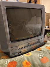 Aiwa 14" CRT Cube TV with VHS VCR Retro Gaming VX-G143K