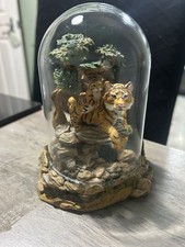 Franklin Mint “Save The Tiger” Limited Edition Ornament in a glass dome.