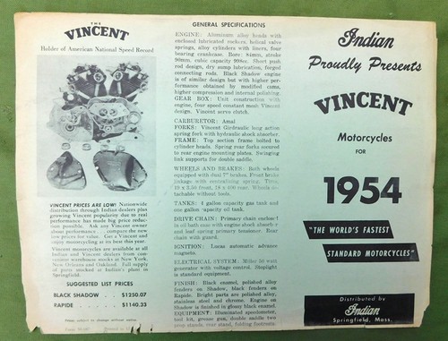 Vincent hrd motorcycle - hrd,