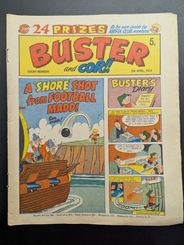 Buster and cor comic 5th - cor!!,