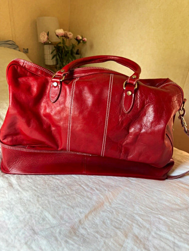 Floto red duffel bag - red,