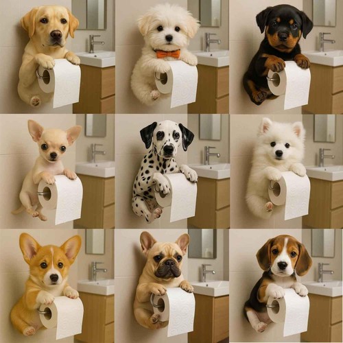 Dog toilet paper - dog,