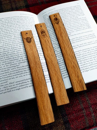 Scottish wood bookmark - scottish, made