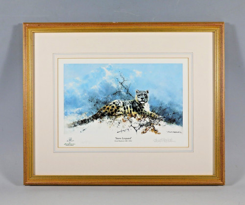 David shepherd snow - david, leopard"