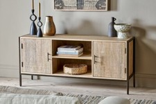 Nkuku Dasai Mango Wood Media Unit / Side Table / TV Stand - John Lewis -RRP£895