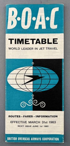 Boac airline timetable march - timetable,