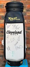 Golf Bag Signed Els Garcia Singh Campell Goosen Weir Funk Harrington Woosnam