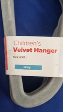Velvet, Non-Slip Clothes Hangers for Infant and Toddler Grey (9pack)