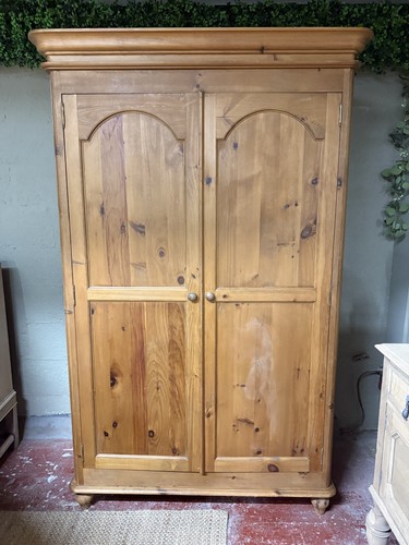 Vintage pine wardrobe - vintage,