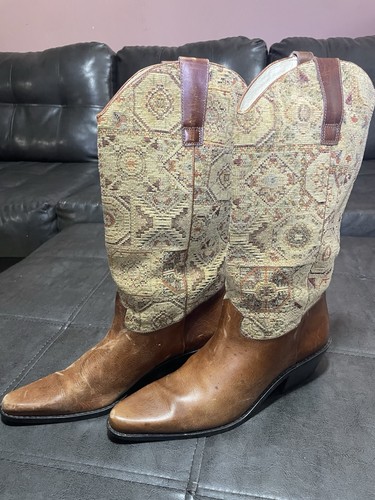 Vero cuoio cowboy boots brown - cuoio,