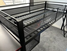 X Rocker Mid Sleeper and Desk Black