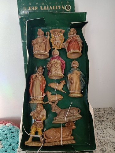 Vintage christmas nativity set - vintage,