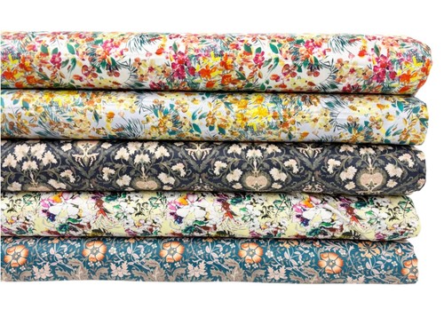 Floral mercerised cotton - floral,
