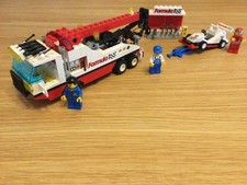 Vintage LEGO System 6484 Set : F1 Hauler Towing Truck & Racing Car.