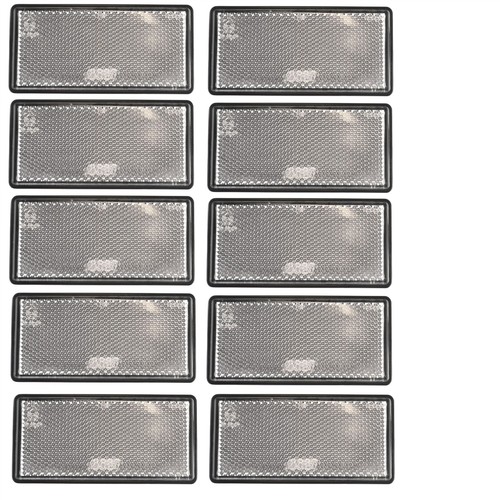 Large white clear - clear, reflector