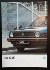 Volkswagen Golf Brochure 1986 - C  CL  GL  C Diesel  GTi