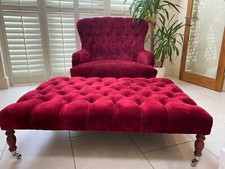 Bampton Style Buttoned Stool