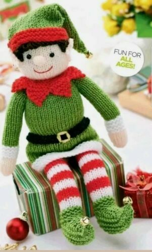Christmas elf knitting - christmas,